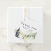 Bergwald Danke Hochzeit Geschenkanhänger (Beispiel)