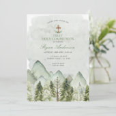 Bergwald Erste Heilige Kommune Einladung (Stehend Vorderseite)