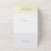 Bergwald Fog Abend Landschaft Hochzeit All In One Einladung (Außenbereich)