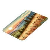 Bergwald Hügel Land Boho Natur Magnet (Linke Seite)