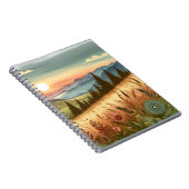 Bergwald Hügel Land Boho Natur Notizblock (Rechte Seite)