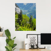 Bergwald in den Schweizer Alpen Poster (Heimbüro)