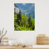 Bergwald in den Schweizer Alpen Poster (Küche)