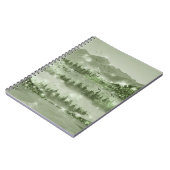 Bergwald Landschaft Seen Mixed Media Notizblock (Linke Seite)