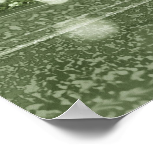 Bergwald Landschaft Seen Mixed Media Poster (Ecke)