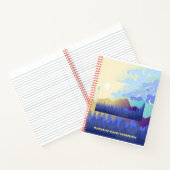 Bergwald-Landschaft-SpiralNotebook Notizblock (Innenseite)
