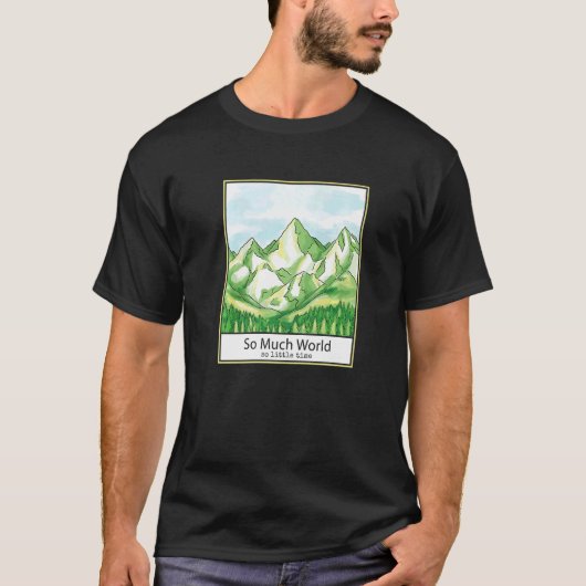 Bergwald Landschaft Tree Natur T-Shirt (Vorderseite)