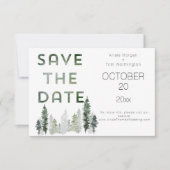 Bergwald modern save the date (Vorderseite)