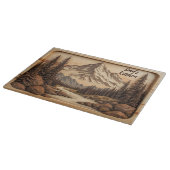 Bergwald Personalisiert Schneidebrett (Ecke)