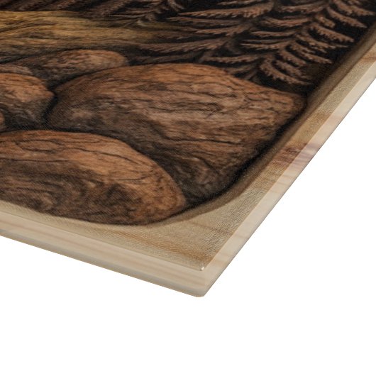 Bergwald Personalisiert Schneidebrett (Ecke)