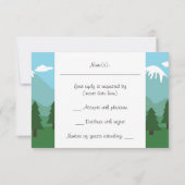 Bergwald RSVP Karte (Rückseite)