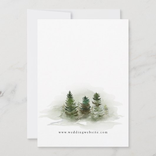 Bergwald Save the Date (Rückseite)