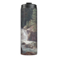 Bergwald Wasserfall Thermische Tasse