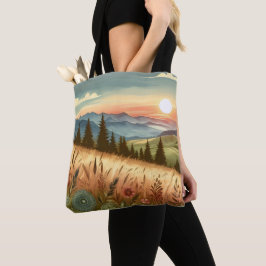 Bergwaldhügel Land Natur iPhone Case Tasche