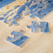 Bergwaldhütten-Kunst Puzzle (Seite)