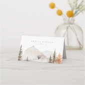 Bergwaldkiefer Platzkarte (Vorderseite)