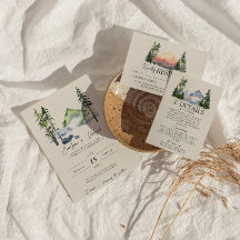 Bergwaldkiefernbäume Hochzeit