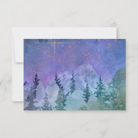 Bergwaldparadies RSVP Karte (Rückseite)