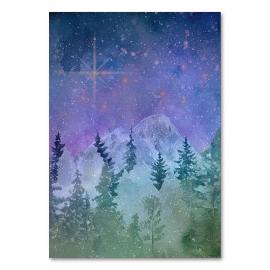 Bergwaldparadies Tischnummer (Rückseite)