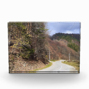 Bergwaldstraße - Wilde Natur Rumänien Fotoblock