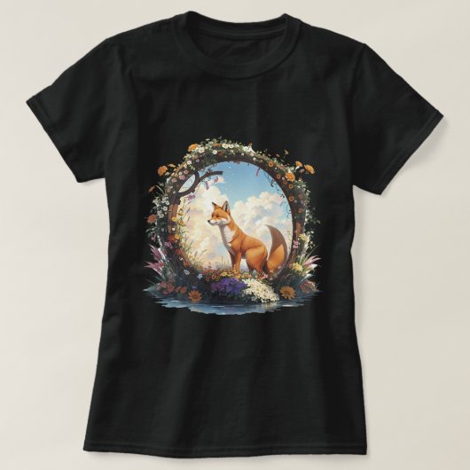 Bergwaldtiere Fox Nature T-Shirt (Design vorne)