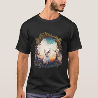 Bergwaldtiere Kaninchen Natur T-Shirt