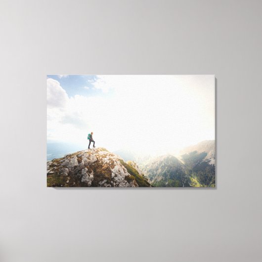 Bergwanderer Leinwanddruck (Vorderseite)