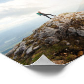 Bergwanderer Poster (Ecke)