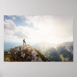 Bergwanderer Poster