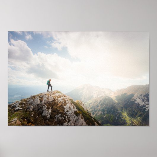 Bergwanderer Poster (Vorne)