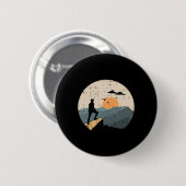 Bergwanderer Reisender Wanderer Bergsteiger Button (Vorne & Hinten)