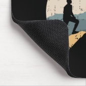 Bergwanderer Reisender Wanderer Bergsteiger Mousepad (Ecke)