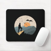 Bergwanderer Reisender Wanderer Bergsteiger Mousepad (Mit Mouse)