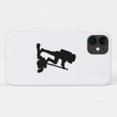 Bergwanderer Schwarze Silhouette Case-Mate iPhone Hülle (Rückseite (Horizontal))