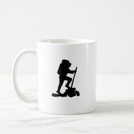 Bergwanderer Schwarze Silhouette Kaffeetasse