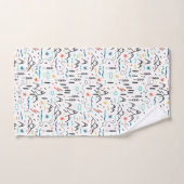 Bergwandermuster Badhandtuch Set (Handtuch)