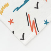 Bergwandermuster Fleecedecke (Ecke)