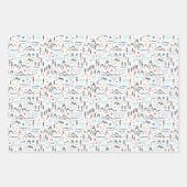 Bergwandermuster Geschenkpapier Set (Vorderseite)