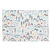 Bergwandermuster Kissenbezug (Rückseite-Rechts)