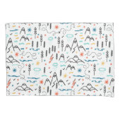 Bergwandermuster Kissenbezug (Vorderseite-Links)