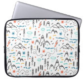 Bergwandermuster Laptopschutzhülle (Vorderseite)