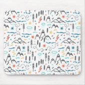 Bergwandermuster Mousepad (Vorne)