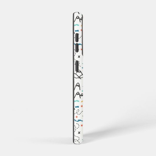 Bergwandermuster Samsung Galaxy Hülle (Rechte Seite)