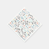 Bergwandermuster Serviette (Ecke)