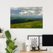 Bergwandern/Bergwelt Landschaft Poster (Heimbüro)