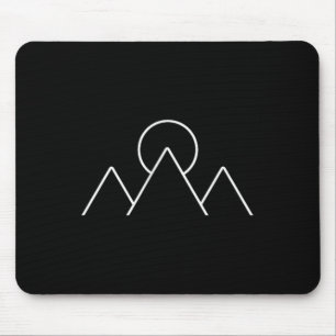 Bergwandern Camping Minimalsimus Geometrisches Gif Mousepad