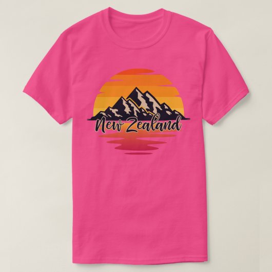 Bergwandern Neuseeland T-Shirt (Design vorne)