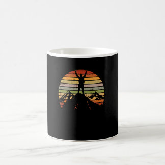 Bergwandern Reisen Retro Wanderer Bergsteiger Tra Kaffeetasse