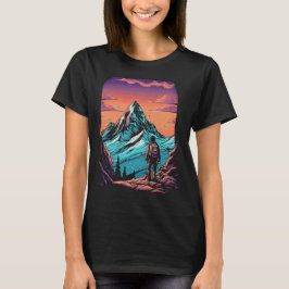 Bergwandern Sonnenuntergang T-Shirt