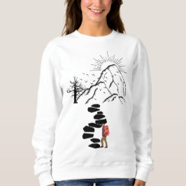 Bergwanderung Erlebnisdesign Sweatshirt